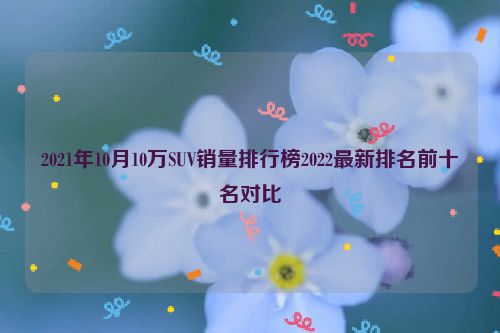 2021年10月10万SUV销量排行榜2022最新排名前十名对比