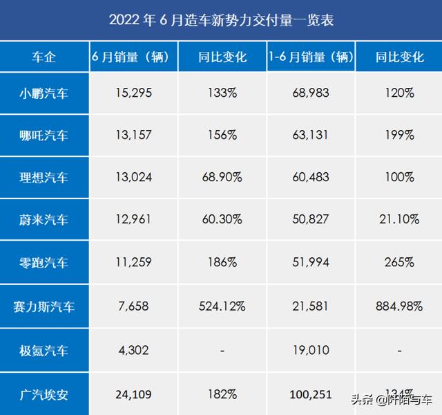 2022卖得最好十款车（2022年上半年汽车销量盘点）(7)