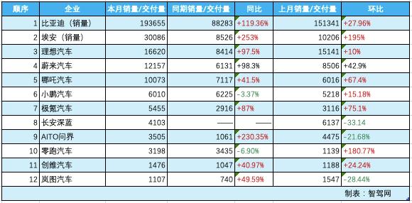 新能源销量排名_新能源汽车销量排行榜2023年2月_2021能源汽车销量排