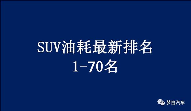 油耗排名小熊_油耗suv排名第一_油耗排名前10的车